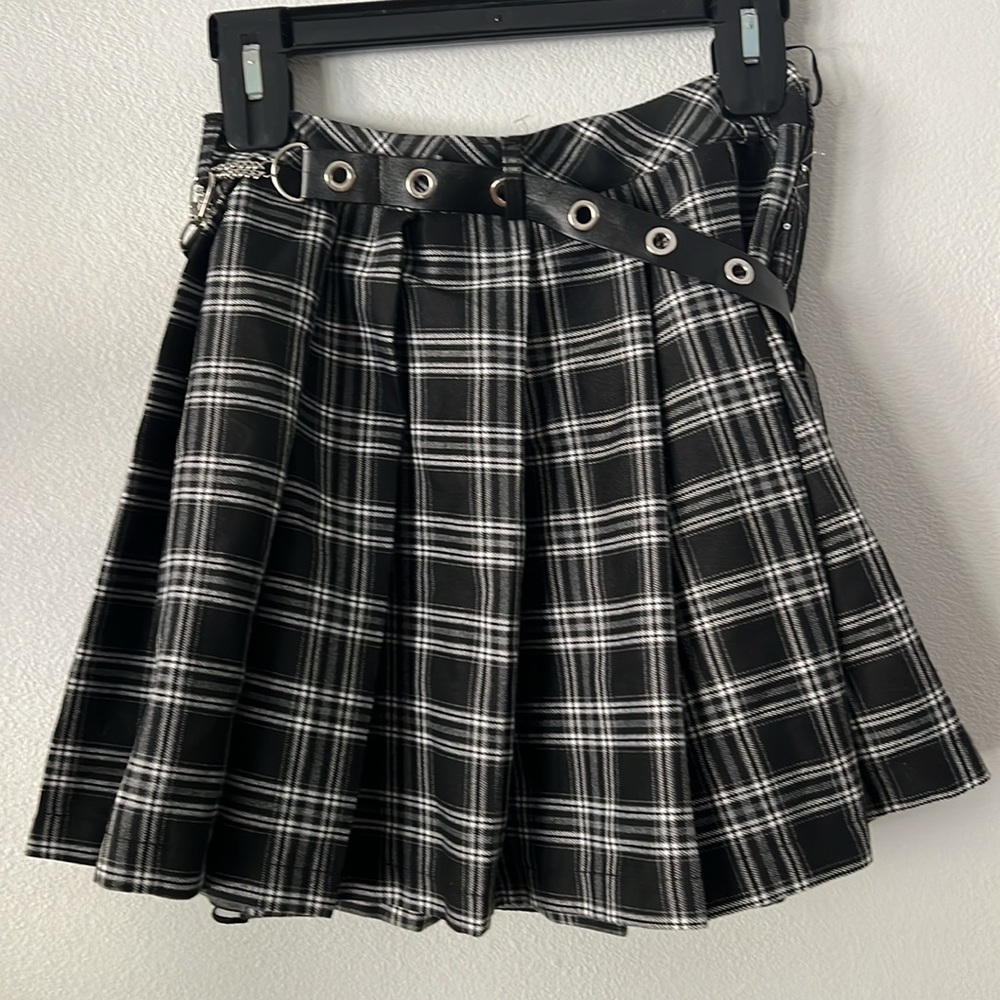 Nip Stars And Stripes Plaid Skirt With Mesh Detai… - image 7